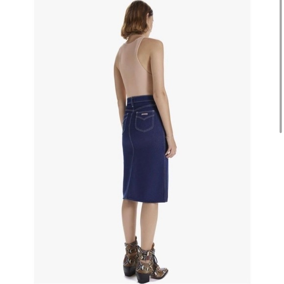 Mother The Country Swooner Straight Denim
Pencil Skirt in Ooh La La - Picture 3 of 6